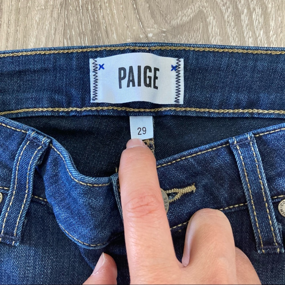 Paige Verdugo Ankle Blue Skinny Jeans. Sz 29 - Picture 2 of 10